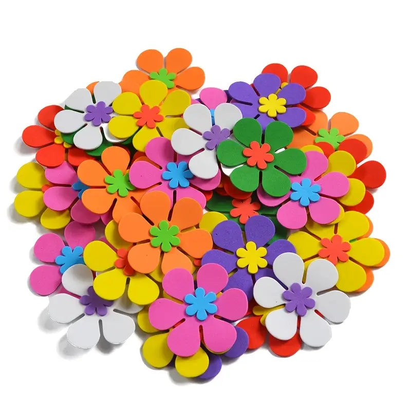 Peel & Stick Foam Flowers