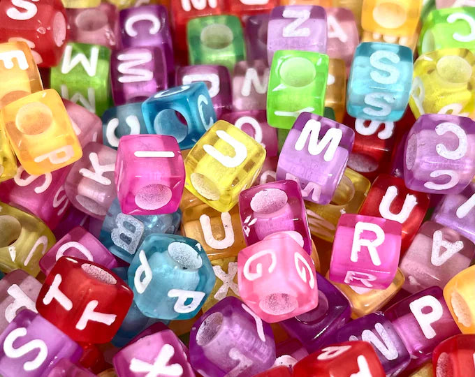 Alphabet Collage Beads